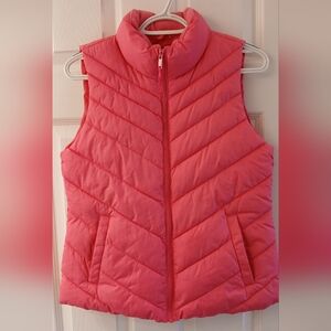 Gap Bright Pink Quilted Puffer Vest XS – Sporty Cabin-Core Chic